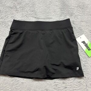 Prince Girls' Match Core Tennis Skort Black Size M 10/12 Competition Athletic